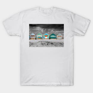 Beach Huts Hengistbury Head Dorset England T-Shirt